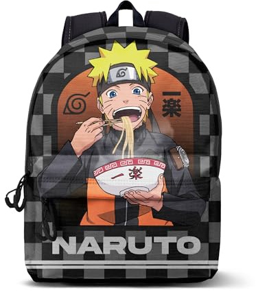 Naruto Ichiraku-Kleiner FAN HS Rucksack, Schwarz, 25 x 35 cm, Kapazität 12 L