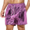 Generisch Reell - Pantaloncini da uomo con paillette, per Rave Hot Party, Colore: rosa., XS