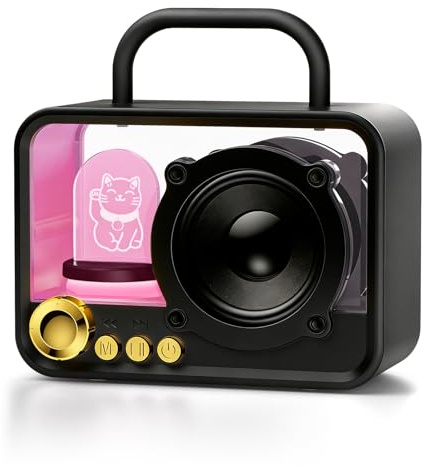 Enceinte Bluetooth Portable Avec Lumières RVB, Son Stéréo HiFi 8H Autonomie