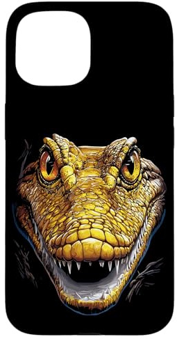 Hülle für iPhone 15 Kaiman Krokodil Alligator Reptilien Kroko Cayman Kaimane