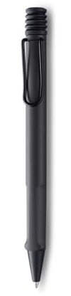 Lamy safari moderner Kugelschreiber 217 aus robustem Kunststoff in umbra mit ergonomischem Griff und selbstfederndem Metallclip, inkl. Großraummine M 16 M blau