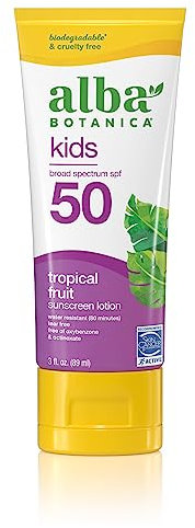 Alba Botanica Very Emollient, Kids Sunscreen SPF 45, 4 Ounce by Alba