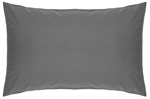 Belledorm Grey Housewife Pillowcase - 200 Thread Count Percale