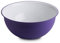 omada Design Schüssel für Pasta und Salat (6,5 Liter), Schüssel aus Polypropylen und integrierten antimikrobiellen Mitteln eliminiert Bakterien und Pilze. Made in Italy, Linea Sanaliving, Weiß Viola