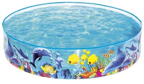 Best Way Rigida Fantasia Mare Cm 183X38 Piscina Gioco Estivo Estate 499, Multicolore, EJ-6942138913774