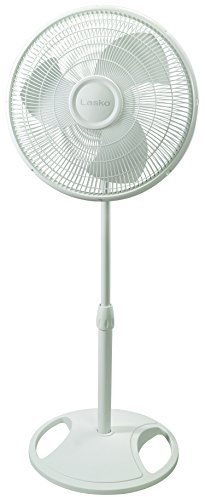 Lasko 2521 oscilante Ventilador de pie, 40,6 cm, Blanco, 1