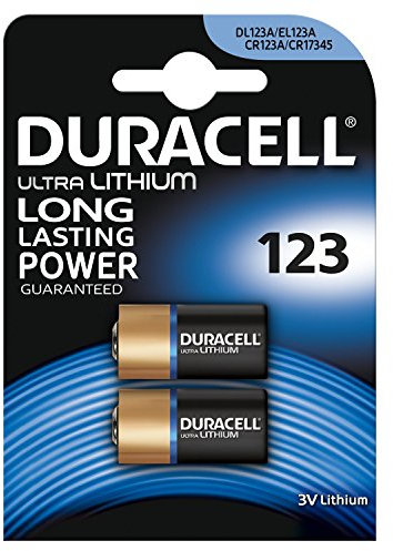 DURACELL CR123 LOT DE 40 PILES (20 BLISTER à 2 PILES) AU LITHIUM 3V