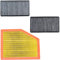BESTPRICE Inspektionspaket Filterset mit 1x Luftfilter, 2x Innenraumfilter mit Aktivkohle, Kompatibel mit BMW 5er (E60), 5er Touring (E61), 6 (E63), 6 Cabrio (E64)