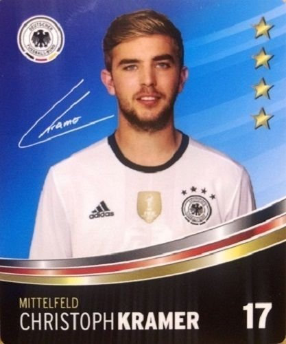 Rewe DFB Sammelkarten EM 2016 Auswahl aus allen 36 und Sammelalbum oder alles komplett (Nr 17 Christoph Kramer)