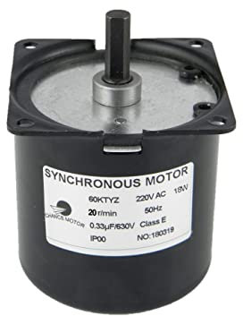CHANCS 60KTYZ Motorreductor AC 220V 20RPM motorreductor Motor eléctrico de Baja Velocidad Micro Motor