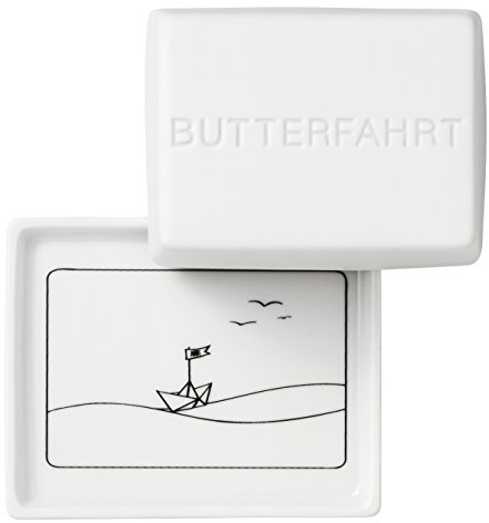 Räder Butterdose 1/4 Butterfahrt 11x9,5x5,4cm