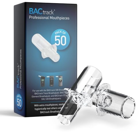 BACtrack Professionelle Atemalkoholtester-Mundstücke (50er Pack)