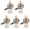 Oiyagai 5 Stück BNC Buchse Adapter, Einbaubuchse für Gehäusemontage, Löten, Panel Mount Koaxialanschluss für CCTV und Elektronikprojekte