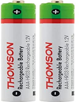 Thomson Confezione da 2 batterie ricaricabili HR03 AAA 900mAh