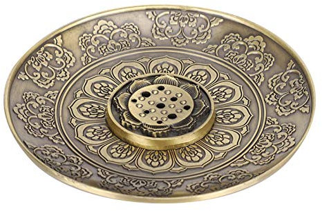 Crisis Räucherstäbchenhalter, Bronze, runde Form