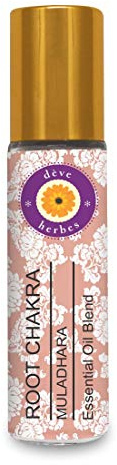Deve Herbes Wurzel Chakra Öl (Muladhara) Ideal für Meditation, Läuterung, Yoga, Chakra Ausrichtung, Entspannung, Heilung & Rituale, 8ml (0,27 oz)
