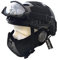 Taktik PJ Typ Airsoft Fast Helm und Faltbare Half-Face Mesh-Gehörschutz Maske mit Brille Full Face Protection Set