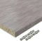 AUPROTEC Einlegeboden Regalboden 19 mm Holz Zuschnitt nach Maß Größe bis max 1000 mm breit x 800 mm tief Dekorplatte mit Umleimer ABS Kante: Farbe Beton Perlgrau