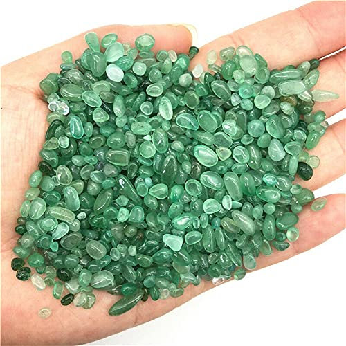 Sudemota Cristal Natural en Bruto 50g 3-5mm Piedras caídas a Granel Naturales Aventurina Verde Cristal de Cuarzo Curación Cristales de Cuarzo Natural Regalo
