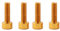 4 Stück Fahrrad Flaschenhalter Schraube M5x15 mm Flaschenhalterschrauben Fahrradzubehör, Fahrrad Feste Spindelschrauben (Gold)