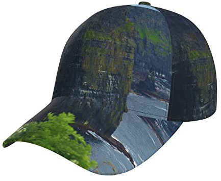 BYTKMRY Bunte Luftballons bedruckte Baseballkappe verstellbare Vatermütze Sport Trucker Hut für Männer Frauen, Cliffs Of Moher, Einheitsgröße
