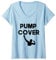 Womens Pump Cover Trending Oversized Gym Workout Pump Cover V-Neck T-Shirt