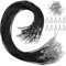 YDHfdc Collar de Cuerda de Cera de 120 Piezas Cuerda de Collar Negro Collar de Cuerda de Cuero para Colgante, Collar Cuerdas para Hacer Pulseras, Collares Y Joyas