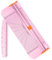 Flintronic Papierschneider A4 Papierschneidegerät Tragbare Papierschneidemaschine mit Schnittlinienführung und Seitenlineal, Schneidemaschine Papier Cutter für Hause und Büro(Rosa, 38cm)