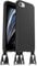 OtterBox React Lanyard Case for iPhone 7/8/SE 2020/SE 2022, Ultra-Slim, Protective Case with Adjustable and Detachable Lanyard Strap, Tested to Military Standard, Black, Non-Retail Packaging