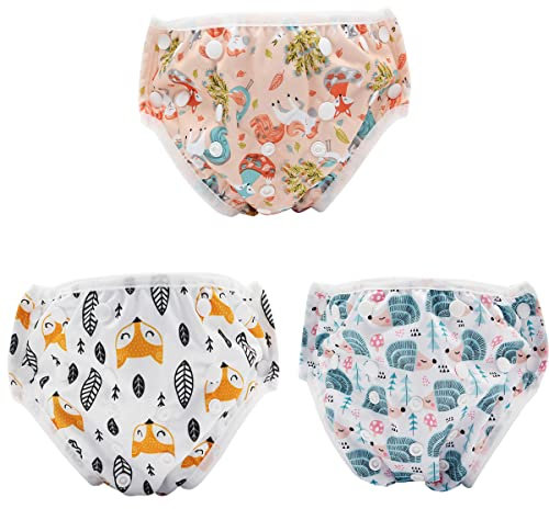 ACMEDE Couche Piscine Lavable Couche de Bain BéBé 0-2 An Maillot Couche Piscine Imperméable Réutilisable Anti-fuite Couche de Bain Bébé (style 1)