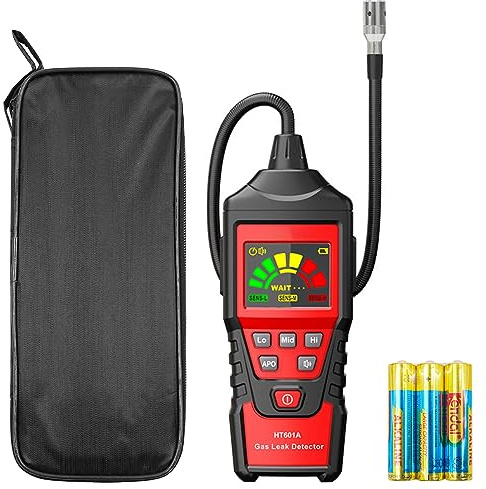 CENPEK Natural Gas Detector Gas Leak Detector with Gooseneck Portable Gas Sniffer to Locate Combustible Gas Leak Sources Like Methane