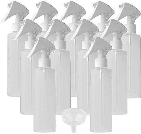 LusDoly 24 pièces 150ml Transparent flacons vaporisateurs vides en plastique, l'eau l'alcool Cosmétique Voyage Rechargeable Petits Domicile Bouteille de Spray Essentielles