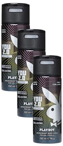 Playboy YOU 2.0 Loading Deodorant-Spray für Ihn (Packung mit 3)