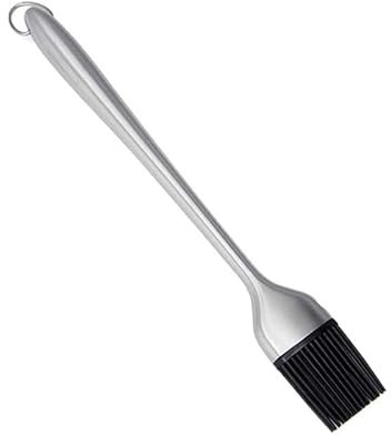 Pincel Cocina Cepillo de silicona for barbacoa, aceite, salsa, mango de acero inoxidable, accesorios de cocina Brocha Cocina (Color : 30cm)