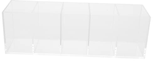 STOBOK Aufbewahrungsbox Aus Acryl Ohrring-Organizer Wimpernwagen-Organizer Fächer Aufbewahrungsbox Make-up-pinselhalter Arbeitsplatte Stiftbecher Ohrringe Augenbrauenstift Büro