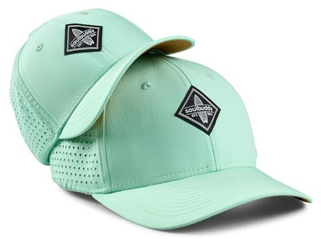 Soulbuddy Snapback Cap - 2er-Set Familien Outfit - Herren, Damen, Kinder - Atmungsaktiv, Schnelltrocknend - Light Mint - One Size und Kids M