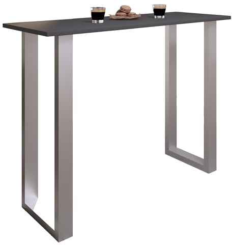 VCM Bartisch, Tresen, Stehtisch, hoher Tisch, Bartresen Tisch - Xona 140x50 cm