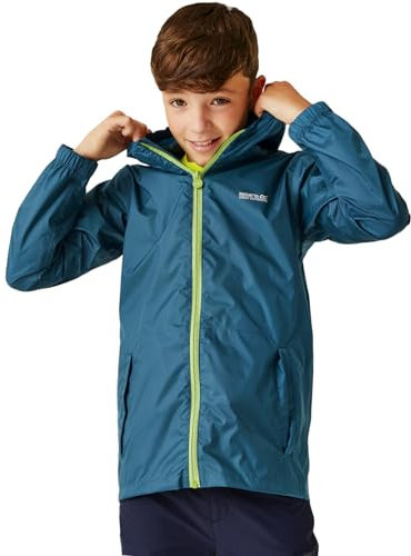 Regatta Unisex-Kinder Kids Pack It III Waterproof Shell Jacket Regenjacke, Moroccan Blue,