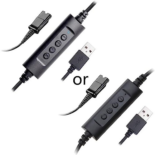 Headset-Schnelltrennkabel auf USB-Stecker, Adapter, USB-QD-Headset-Kabel, Headset-Kabel, Schnelltrennanschluss auf USB-USB-auf-Headset-Kabel