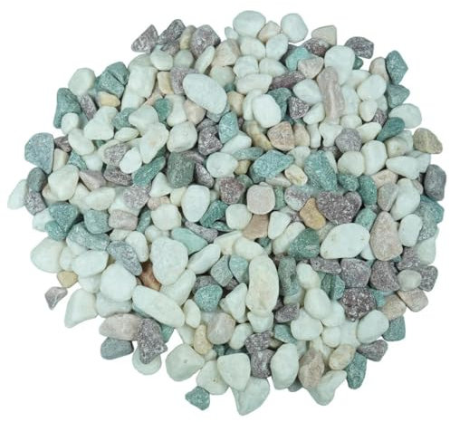 Natürliche Farbe, 5–8 mm, polierter Flusssand, Steine, Felsen, Pflanzen, Kieselsteine, Gartenwege, Steine für den Außenbereich, Kies, Aquarium, Vase, dekorativ, 5–8 mm, 100 g