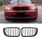 Gangying E81 E82 Nieren Schwarz,Kühlergrill für BMW 1er E81 E82 E87 E88 LCI Facelift Nieren Schwarz E81 E82 Grill Glanz Schwarz Doppelsteg Sport Kühlergrill 2008-2011