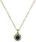 Ted Baker Soltell Solitaire Sparkle Crystal Necklace For Women (Gold/Dark Blue Crystal)