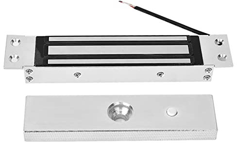 Elektrisches Magnetschloss, Elektromagnetisches Türschloss, DC 12 V, 180 Kg, Magnetische Türschlösser mit Zubehör für Holztüren, Glastüren, Metalltüren