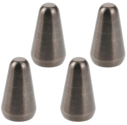 LT Easiyl 4pcs Interruptor de Pastilla de 5 Posiciones para Guitarra Perilla de Interruptor Compatible con Fender Strats Compatible con Guitarras ST Compatible con Oak Grigsby (Negro Metalizado)