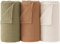 Bearmoss Baby Pucktuch Musselin Decke 100% Baumwolle Dünne Atmungsaktive Babydecke Baby Swaddle Decke Tücher für Junge und Mädchen 3 Stück 96x102cm (Braun)