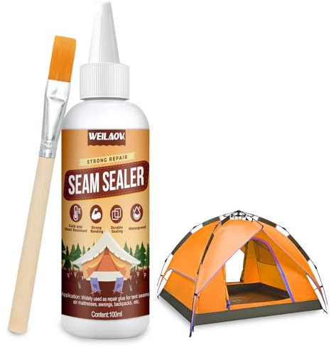 WEILAOK Seam Grip, Colle Neoprene, Colle Extra Forte Tout Support, Imperméable et Résistant à L'humidité, Convient pour Sceller Les Tentes, Les Bâches, Les Imperméables, 100 G