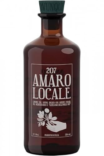 207 Amaro Locale, Miglior Amaro al Mondo 2024, Artigianale con Zafferano DOP e Note Agrumate, 23% Vol, 70CL