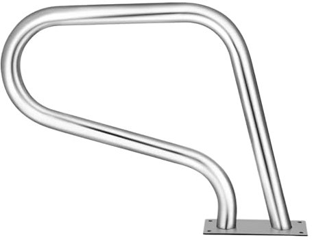 XUCZHAI 30-55 x22-32 Swimming Pool Handrail With 4ft Grip Cover Humanized Design & M8 Drill Bit Pool Railing Ladder Stair Rail For Garden Backyard Pools(32x23 inch)