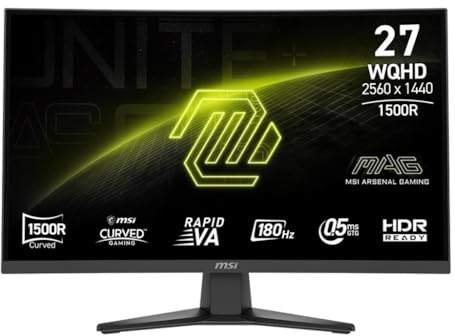 MSI MAG 275CQFDE E18・LED-Monitor・Gaming・gebogen・68.6 cm (27) (9S6-3CE91H-010)