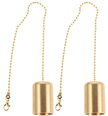 TOPBATHY 2 Stück Goldener Kerzenlöscher aus Messing Glockenförmiger Dochtlöscher für Teelichter und Weinflaschen Sicher zum Löschen Elegant und Dekorativ für Wohnkultur